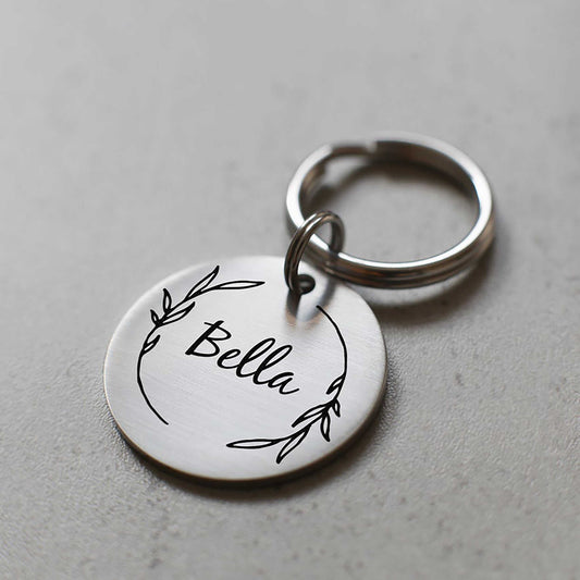 Yaprak Figürlü Evcil Hayvan İsimlik | Kedi ve Köpek Künyesi