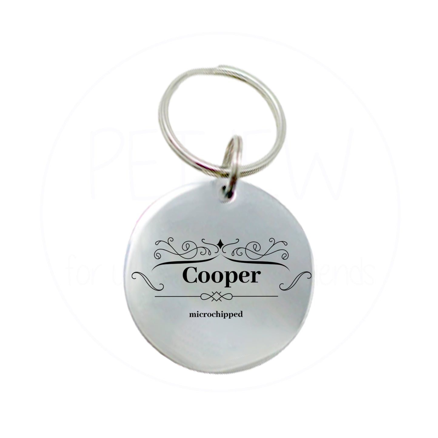 Etrafı İşlemeli Evcil Hayvan İsimlik | Kedi ve Köpek Künyesi