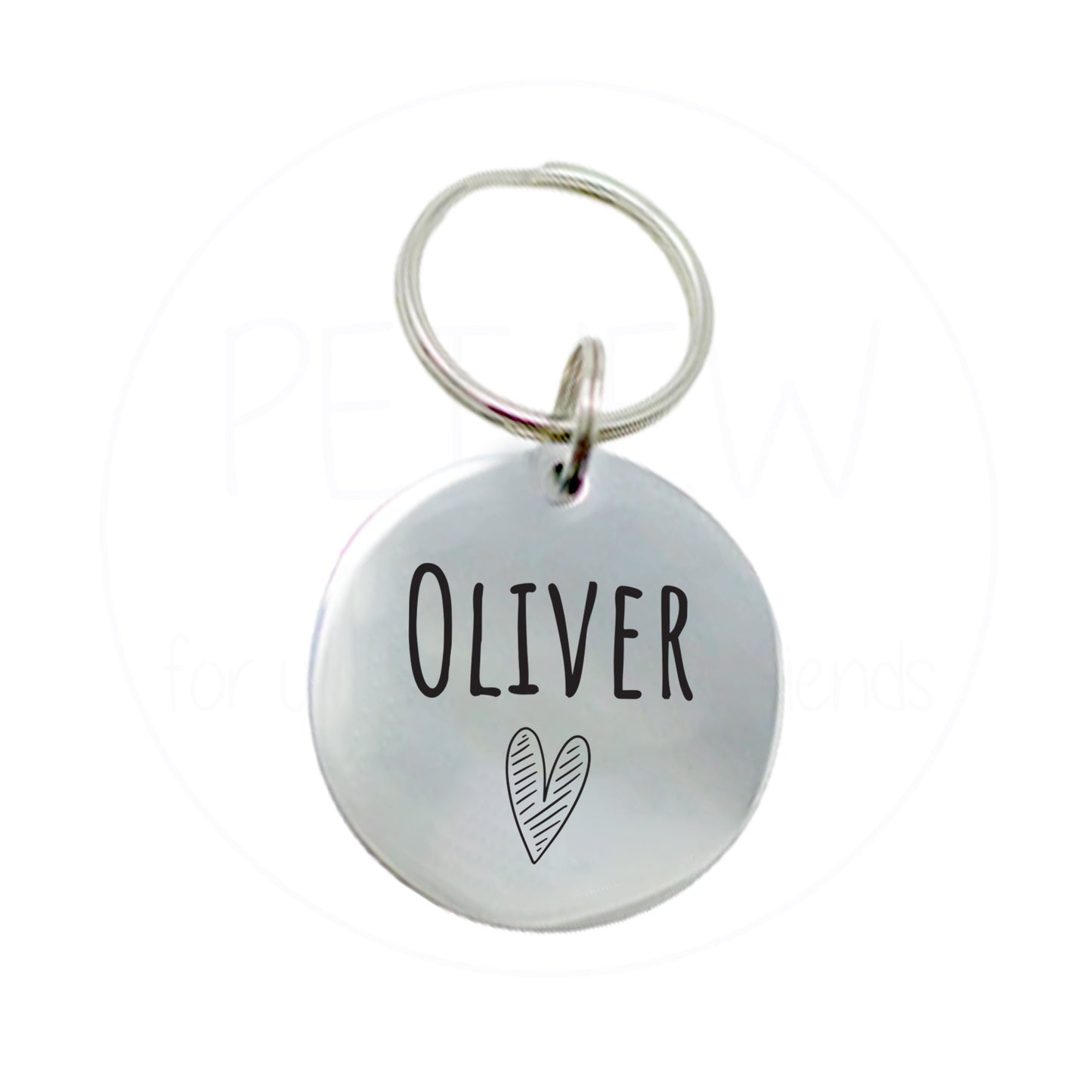 Kalp Figürlü Evcil Hayvan İsimlik | Kedi ve Köpek Künyesi