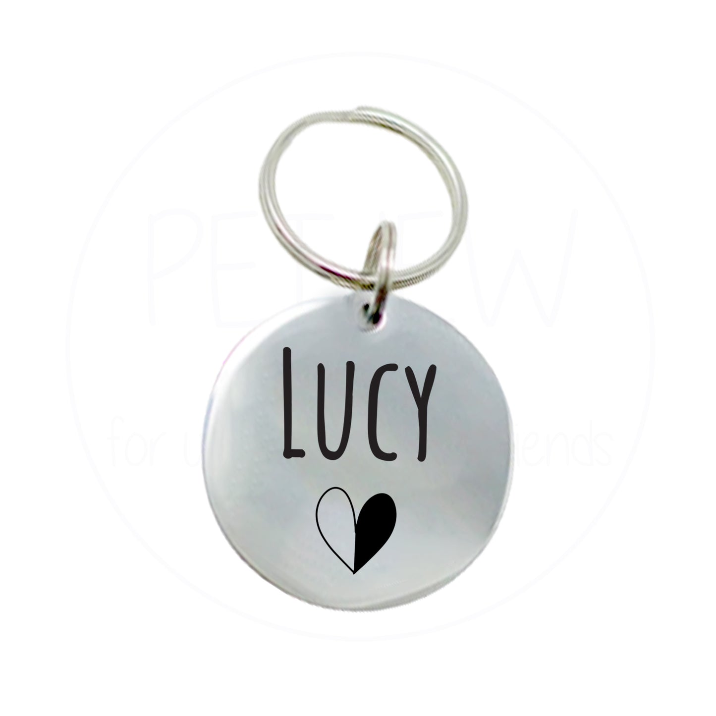 Kalp Figürlü Evcil Hayvan İsimlik | Kedi ve Köpek Künyesi