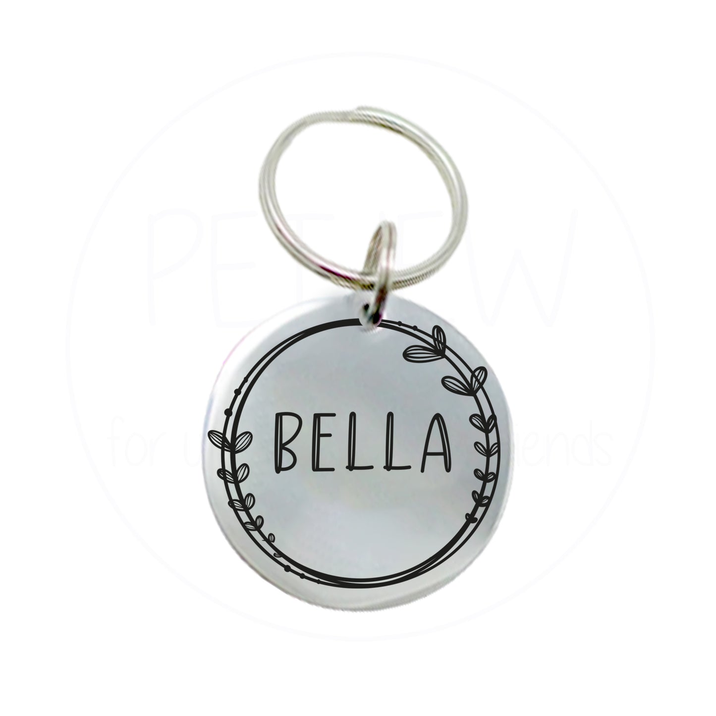 Kenarları Çiçek Figürlü Evcil Hayvan İsimlik | Kedi ve Köpek Künyesi