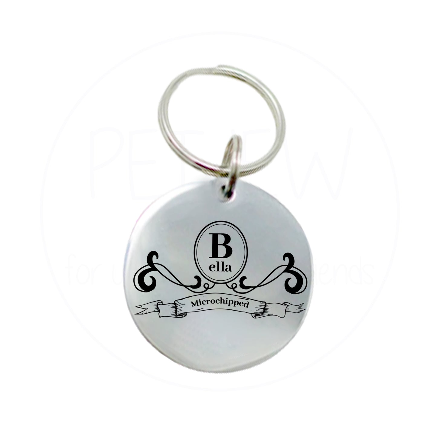 Etrafı İşlemeli Evcil Hayvan İsimlik | Kedi ve Köpek Künyesi