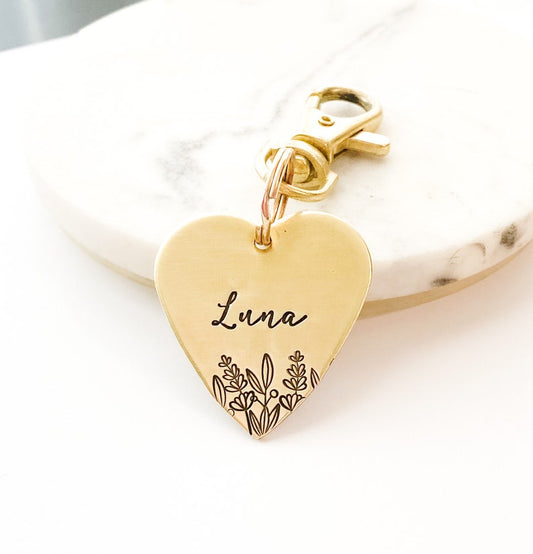 Kalp Model Evcil Hayvan İsimlik | Kedi ve Köpek Künyesi-petjew-kisiye-ozel-hatira-takilari