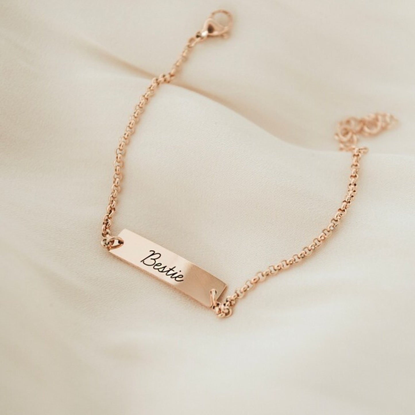 Dikdörtgen Plaka Bileklik