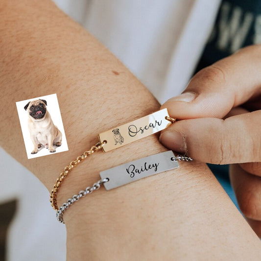 Dikdörtgen Plaka Bileklik