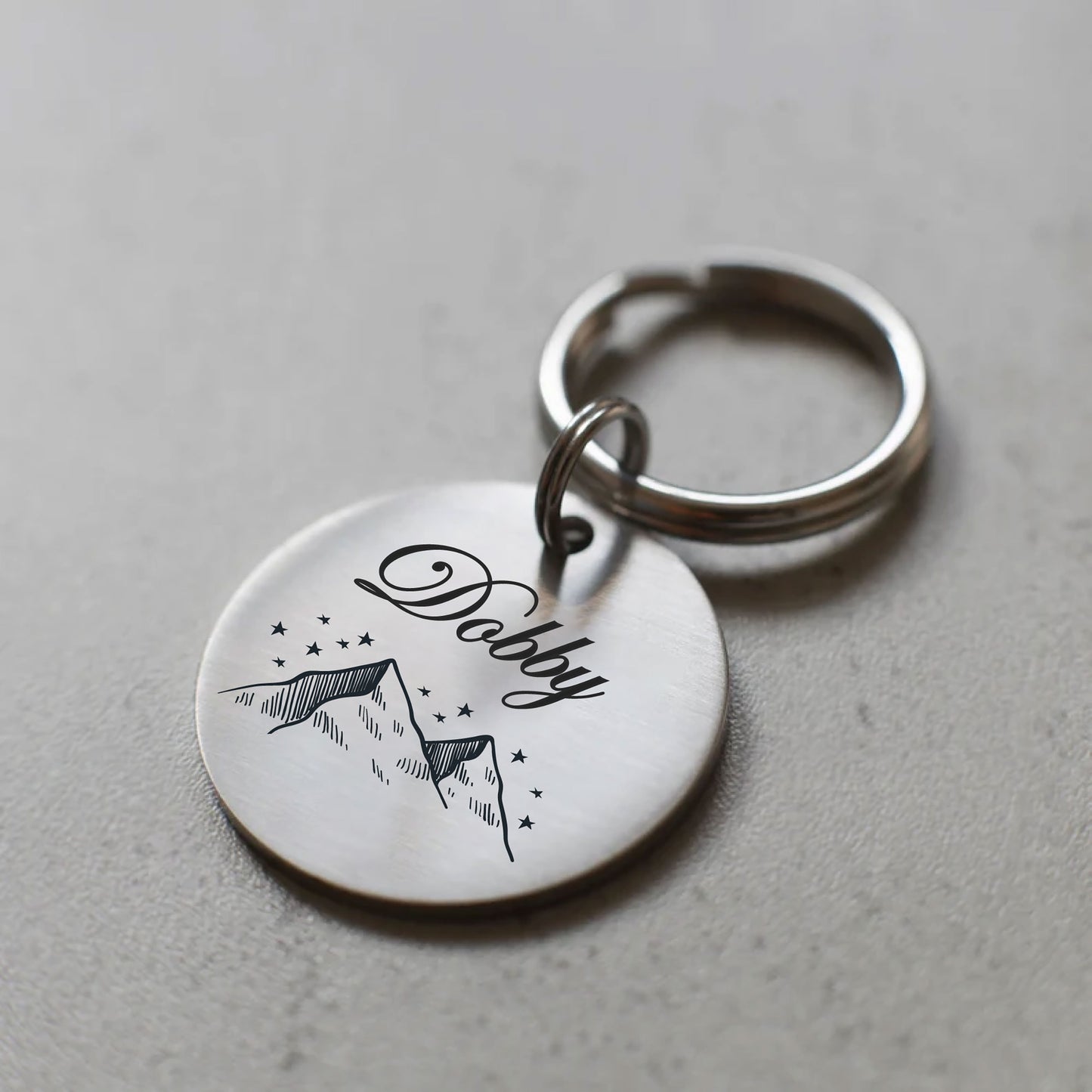 Dağ Ve Yıldız Figürlü Evcil Hayvan İsimlik | Kedi ve Köpek Künyesi