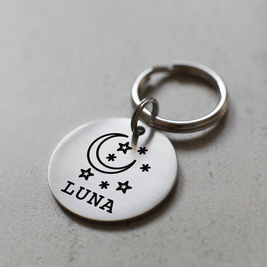 Ay Ve Yıldız - Gece Figürlü Evcil Hayvan İsimlik | Kedi ve Köpek Künyesi