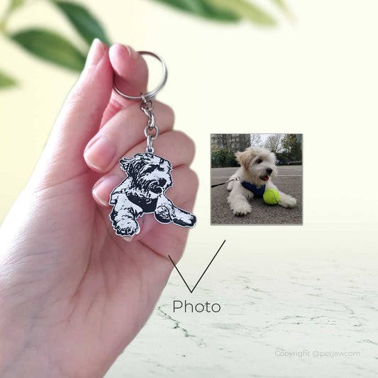 Resimli Portre Anahtarlık (Hatlarından Kesim) | Kişiye Özel Anahtarlık