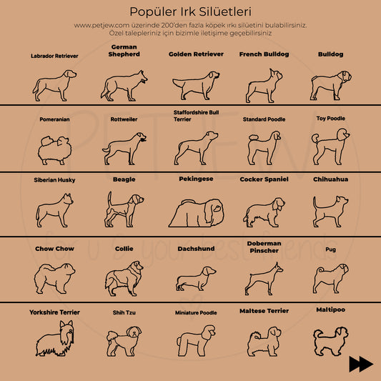Köpek Silüeti Kolyesi - 925 Ayar Gümüş  