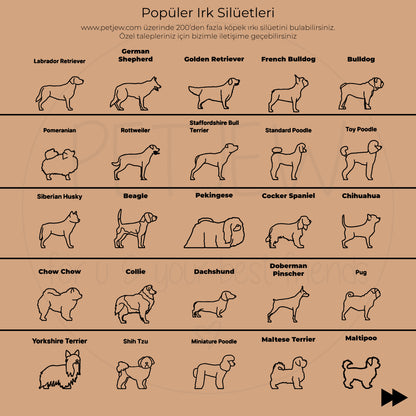 Köpek Silüeti Kolyesi - 925 Ayar Gümüş-petjew-kisiye-ozel-hatira-takilari