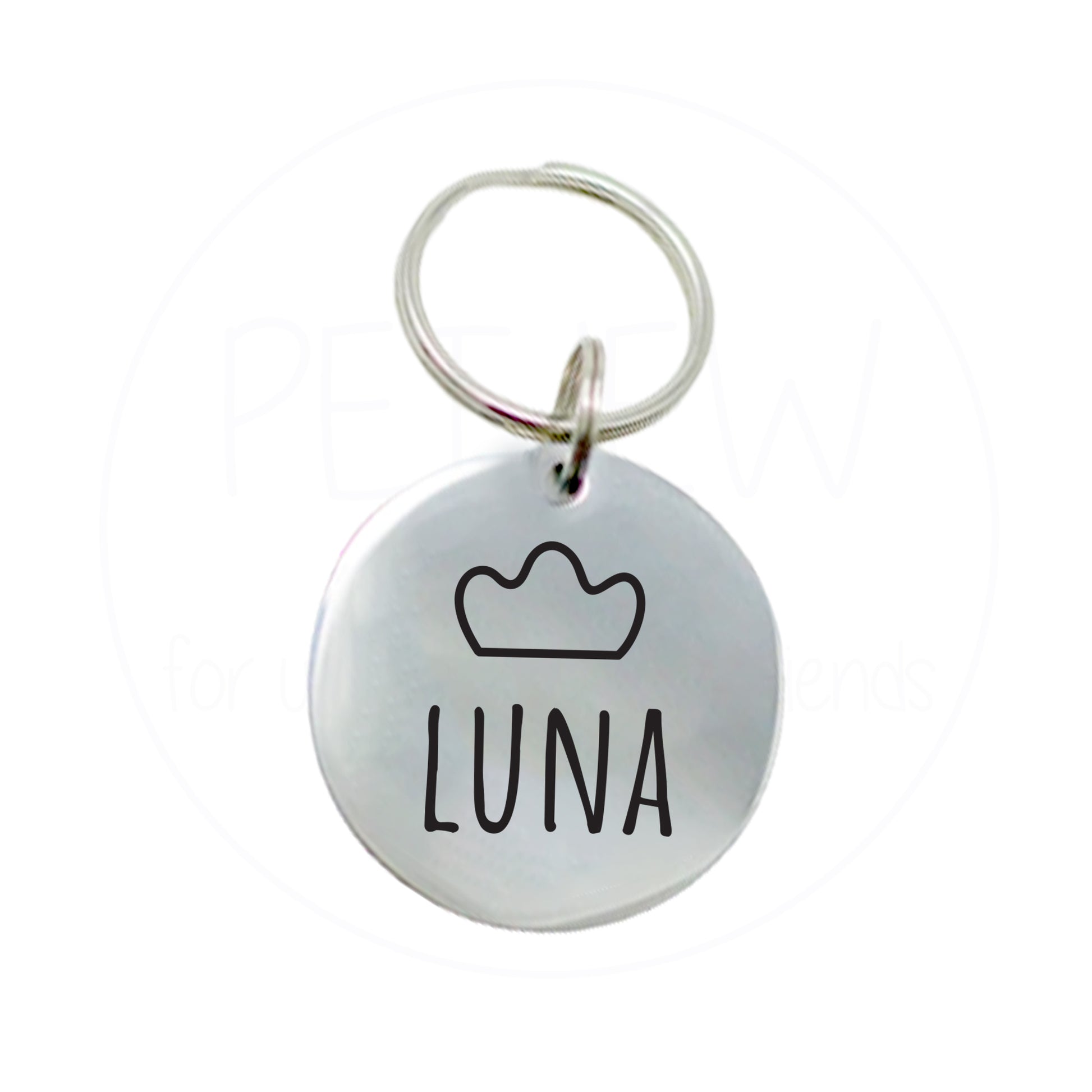 Kral Tacı Desenli Evcil Hayvan İsimlik | Kedi ve Köpek Künyesi-petjew-kisiye-ozel-hatira-takilari