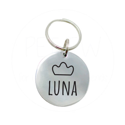 Kral Tacı Desenli Evcil Hayvan İsimlik | Kedi ve Köpek Künyesi-petjew-kisiye-ozel-hatira-takilari