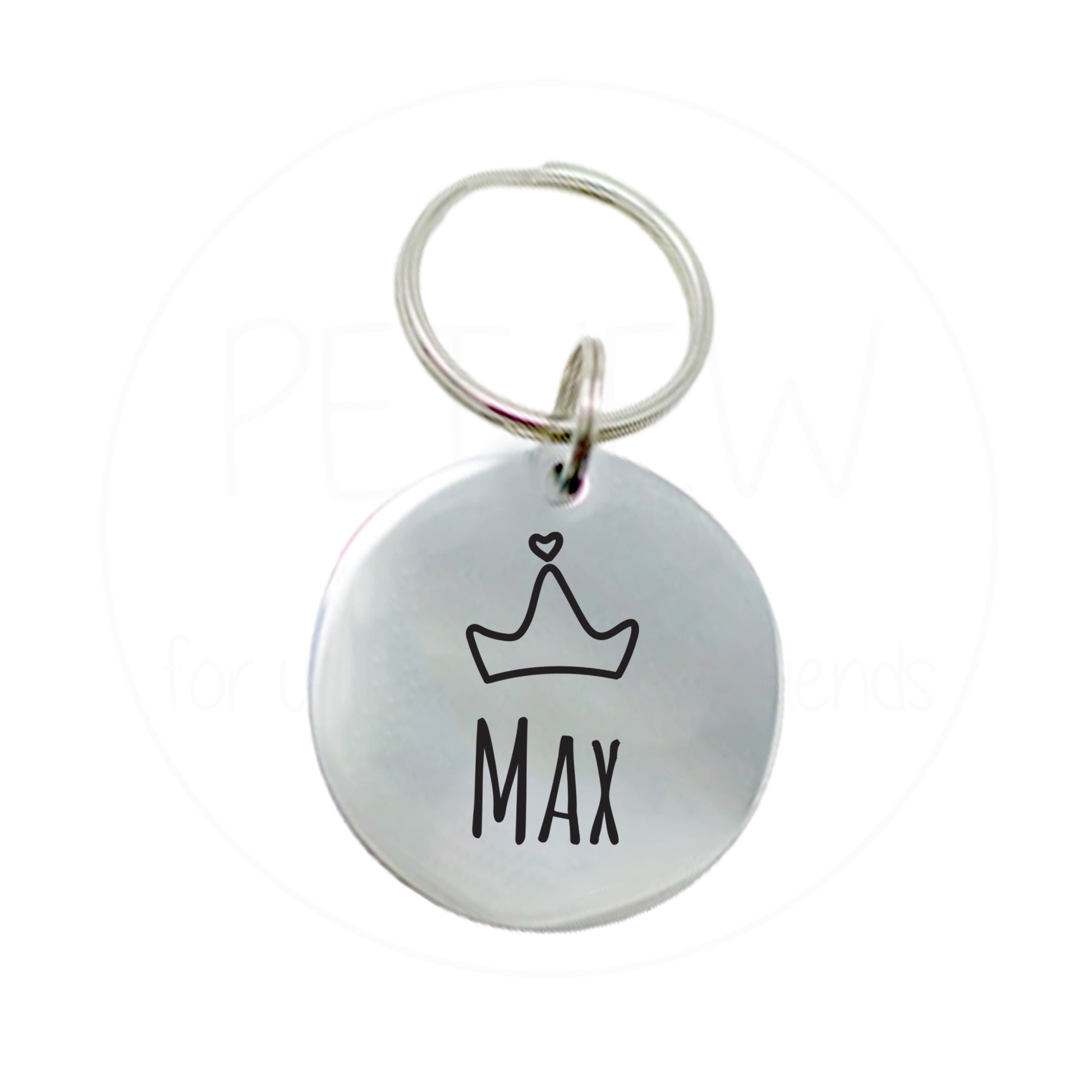 Kral Tacı Desenli Evcil Hayvan İsimlik | Kedi ve Köpek Künyesi-petjew-kisiye-ozel-hatira-takilari