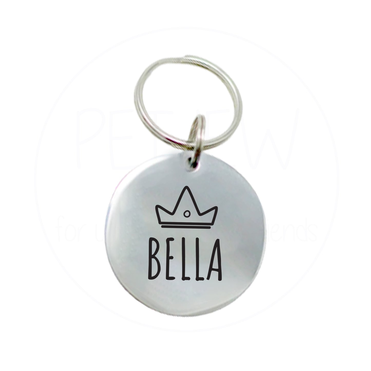 Kral Tacı Desenli Evcil Hayvan İsimlik | Kedi ve Köpek Künyesi-petjew-kisiye-ozel-hatira-takilari