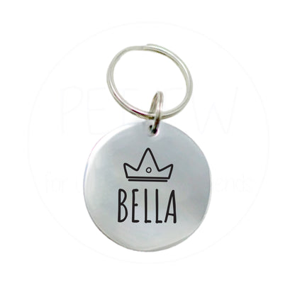 Kral Tacı Desenli Evcil Hayvan İsimlik | Kedi ve Köpek Künyesi-petjew-kisiye-ozel-hatira-takilari