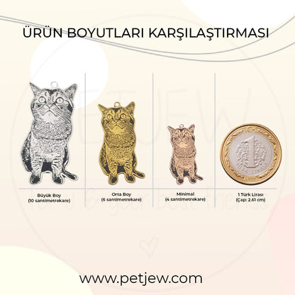 Resimli Portre Kolye (Hatlarından Kesim) | Kişiye Özel Fotoğraflı Kolye | 925 Gümüş-petjew-kisiye-ozel-hatira-takilari