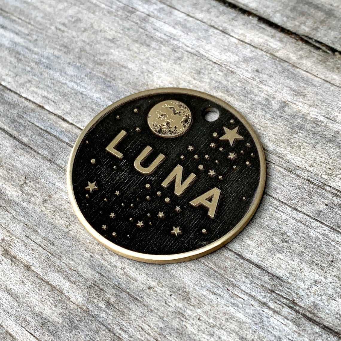 Uzay Desenli Evcil Hayvan Künyesi | Kedi ve Köpek Künyesi-petjew-kisiye-ozel-hatira-takilari