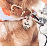 Kedi Köpek Kalp Model Künye İsimlik - Petjew Kişiye Özel Hatıra Aksesuarları