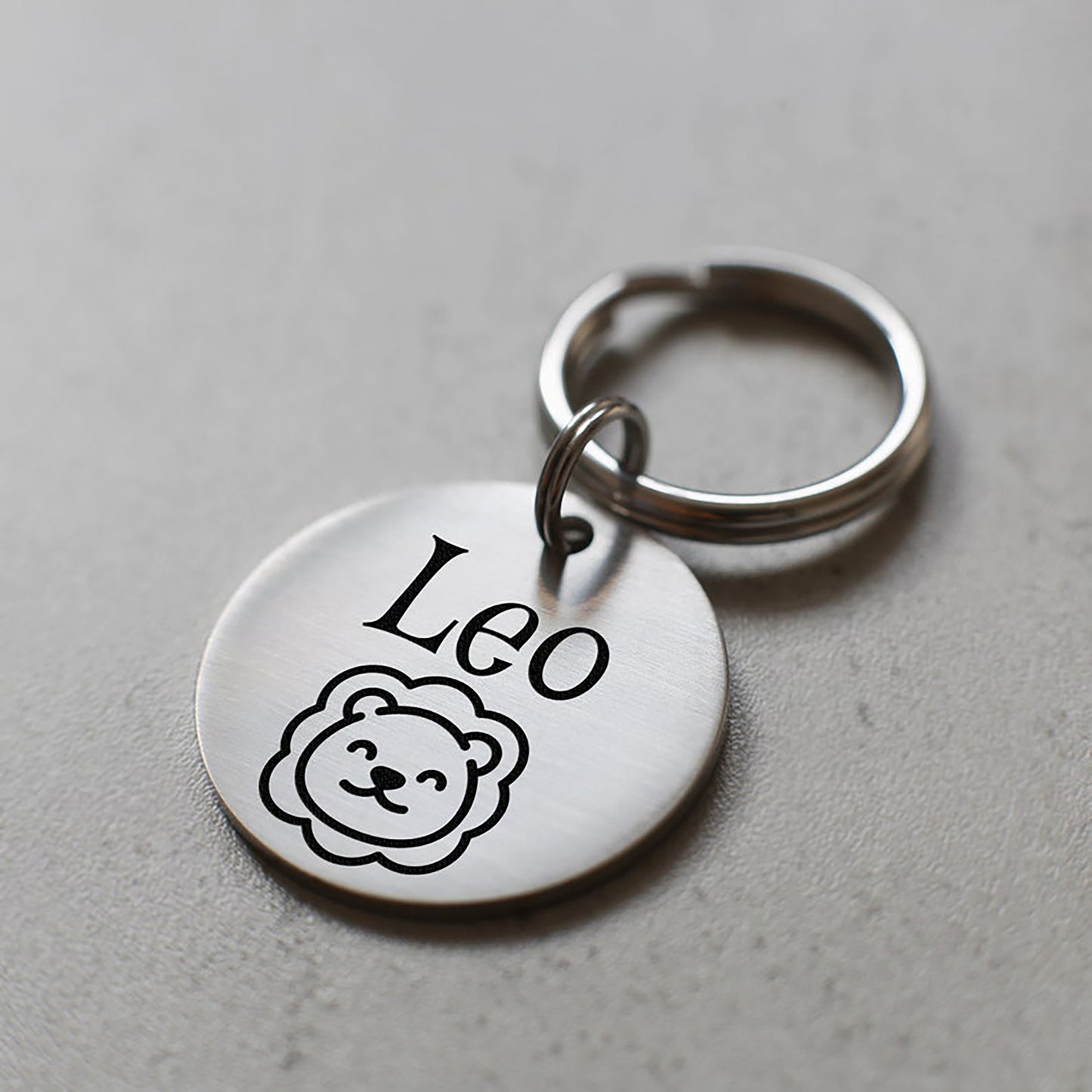 Aslan Figürlü Evcil Hayvan İsimlik | Kedi ve Köpek Künyesi-petjew-kisiye-ozel-hatira-takilari