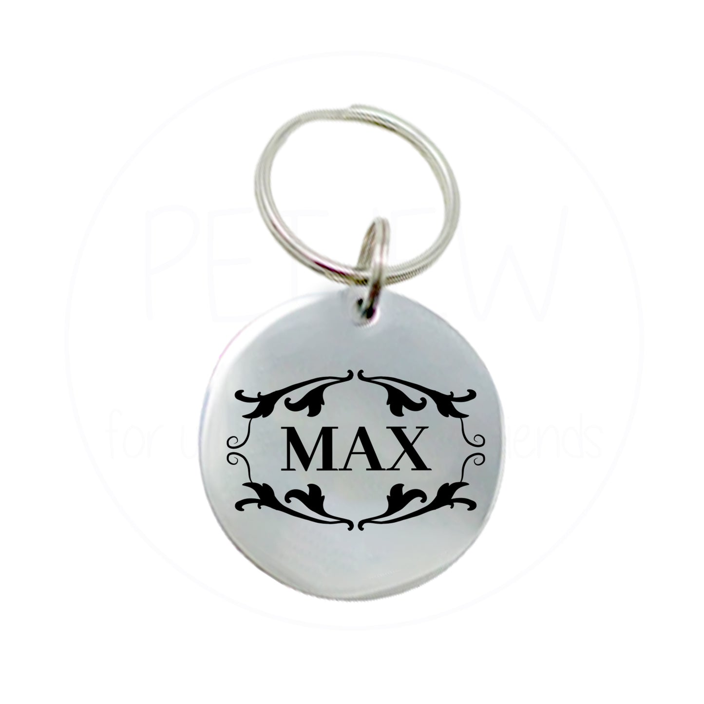 Etrafı İşlemeli Evcil Hayvan İsimlik | Kedi ve Köpek Künyesi-petjew-kisiye-ozel-hatira-takilari