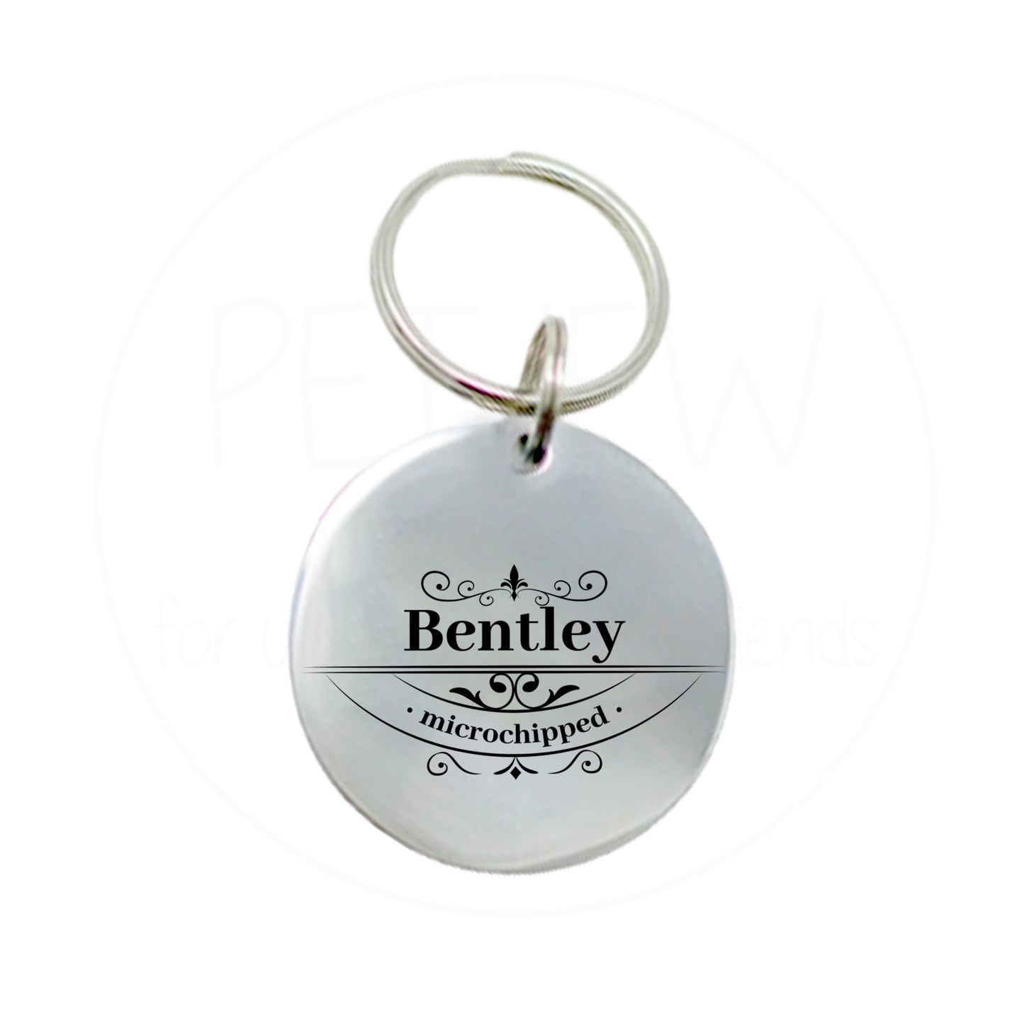 Etrafı İşlemeli Evcil Hayvan İsimlik | Kedi ve Köpek Künyesi-petjew-kisiye-ozel-hatira-takilari