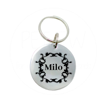 Etrafı İşlemeli Evcil Hayvan İsimlik | Kedi ve Köpek Künyesi-petjew-kisiye-ozel-hatira-takilari