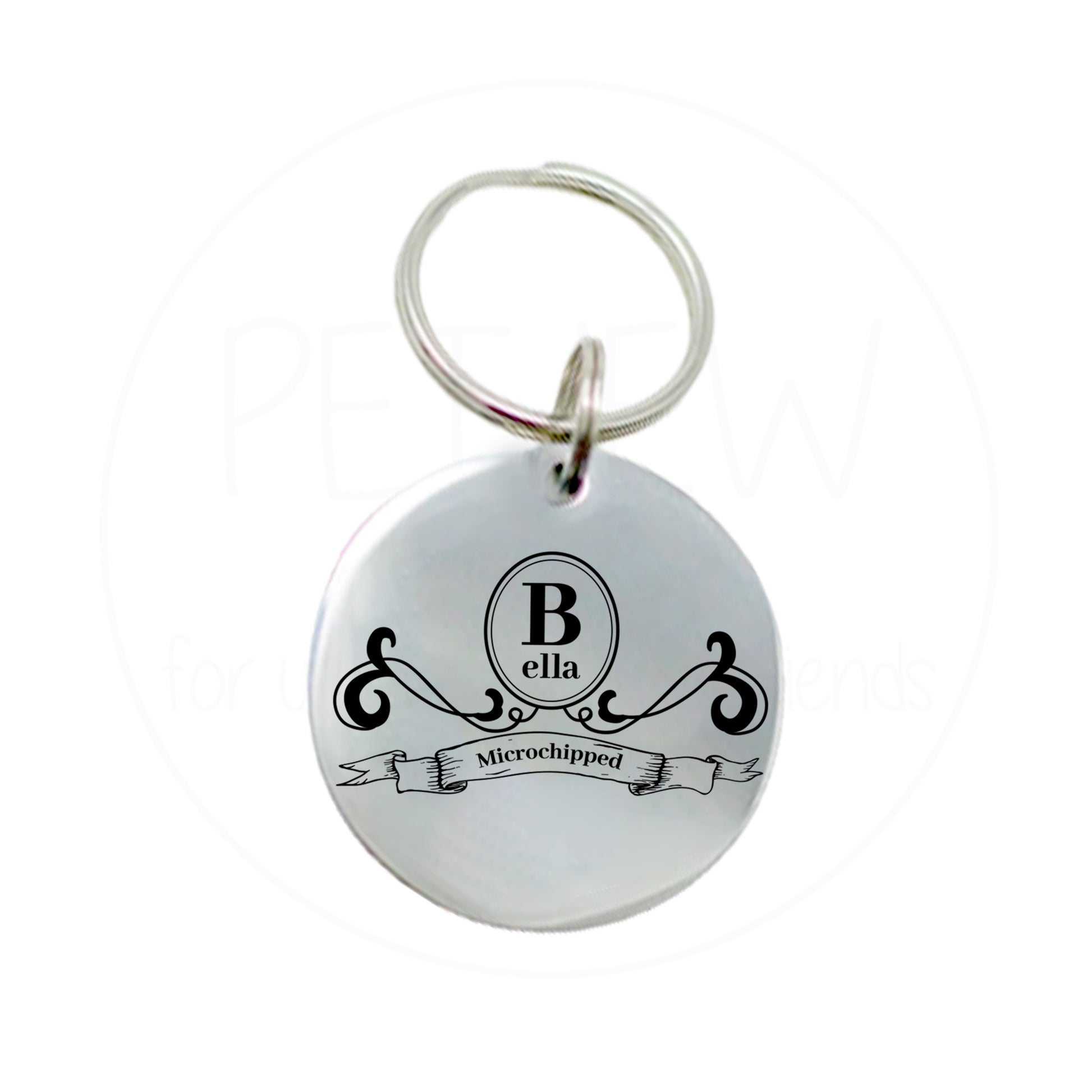 Etrafı İşlemeli Evcil Hayvan İsimlik | Kedi ve Köpek Künyesi-petjew-kisiye-ozel-hatira-takilari