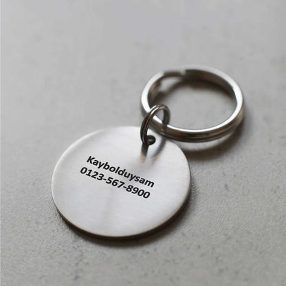 Kalp Figürlü Evcil Hayvan Künyesi| Kedi ve Köpek İsimliği-petjew-kisiye-ozel-hatira-takilari