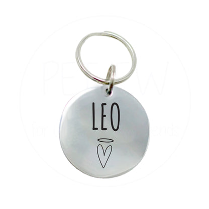 Kalp Figürlü Evcil Hayvan İsimlik | Kedi ve Köpek Künyesi-petjew-kisiye-ozel-hatira-takilari