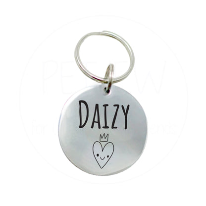 Kalp Figürlü Evcil Hayvan İsimlik | Kedi ve Köpek Künyesi-petjew-kisiye-ozel-hatira-takilari