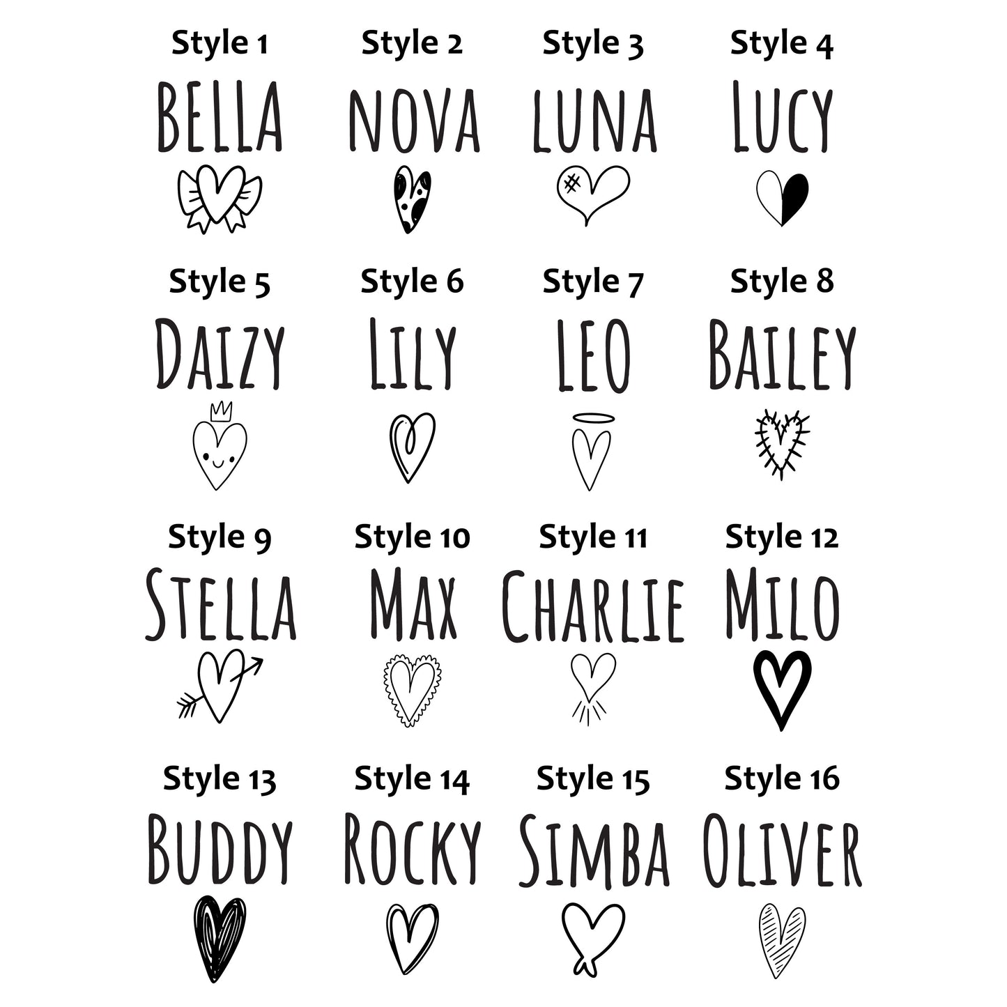 Kalp Figürlü Evcil Hayvan İsimlik | Kedi ve Köpek Künyesi-petjew-kisiye-ozel-hatira-takilari