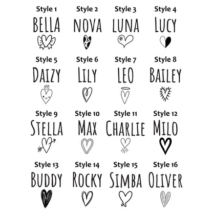 Kalp Figürlü Evcil Hayvan İsimlik | Kedi ve Köpek Künyesi-petjew-kisiye-ozel-hatira-takilari