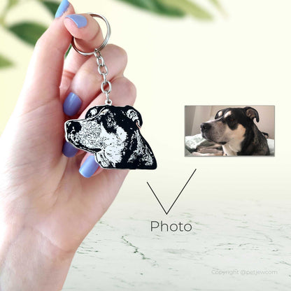 Resimli Portre Anahtarlık (Hatlarından Kesim) | Kişiye Özel Anahtarlık-petjew-kisiye-ozel-hatira-takilari