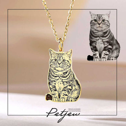 Resimli Portre Kolye (Hatlarından Kesim) | Kişiye Özel Fotoğraflı Kolye-petjew-kisiye-ozel-hatira-takilari