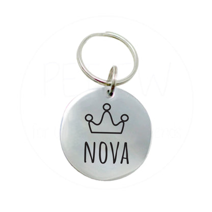 Çiçek Desenli ve Etrafı İşlemeli Evcil Hayvan İsimlik | Kedi ve Köpek Künyesi-petjew-kisiye-ozel-hatira-takilari